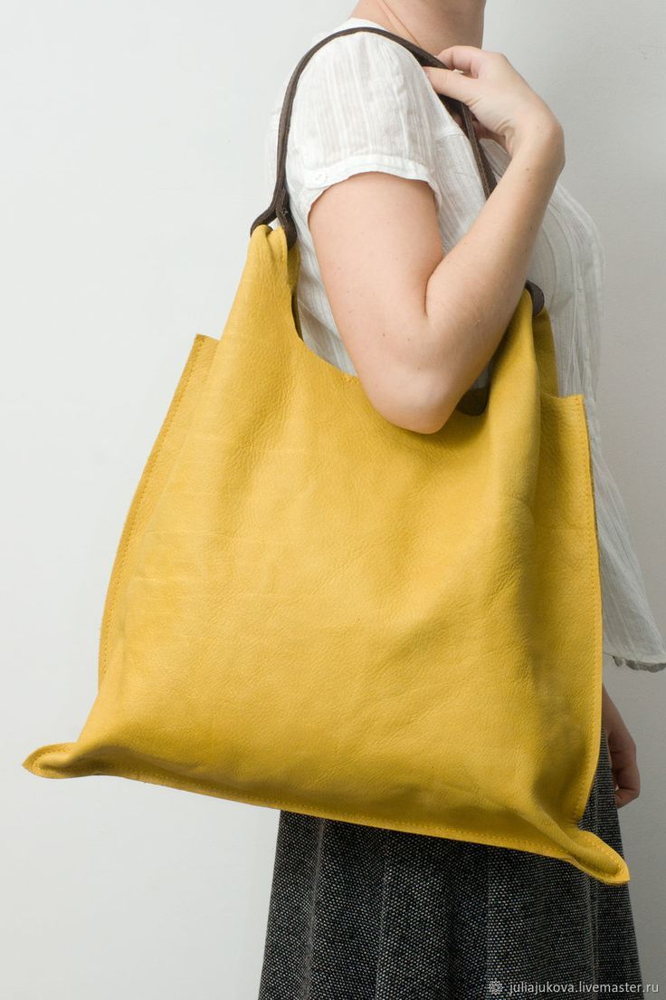 کیف چرم زرد رنگ زنانه